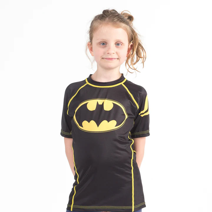 BATMAN 1989 LOGO RASH GUARD - SHORT SLEEVE