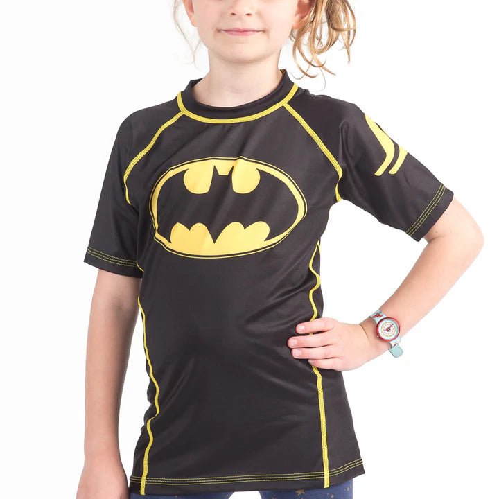 BATMAN 1989 LOGO RASH GUARD - SHORT SLEEVE